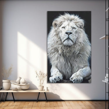 White Lion Painting